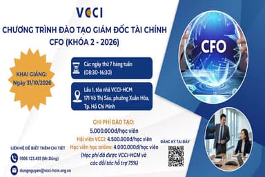 THƯ MỜI THAM DỰ CHƯƠNG TRÌNH ĐÀO TẠO: GIÁM ĐỐC TÀI CHÍNH - CFO 2026 (KHÓA II)