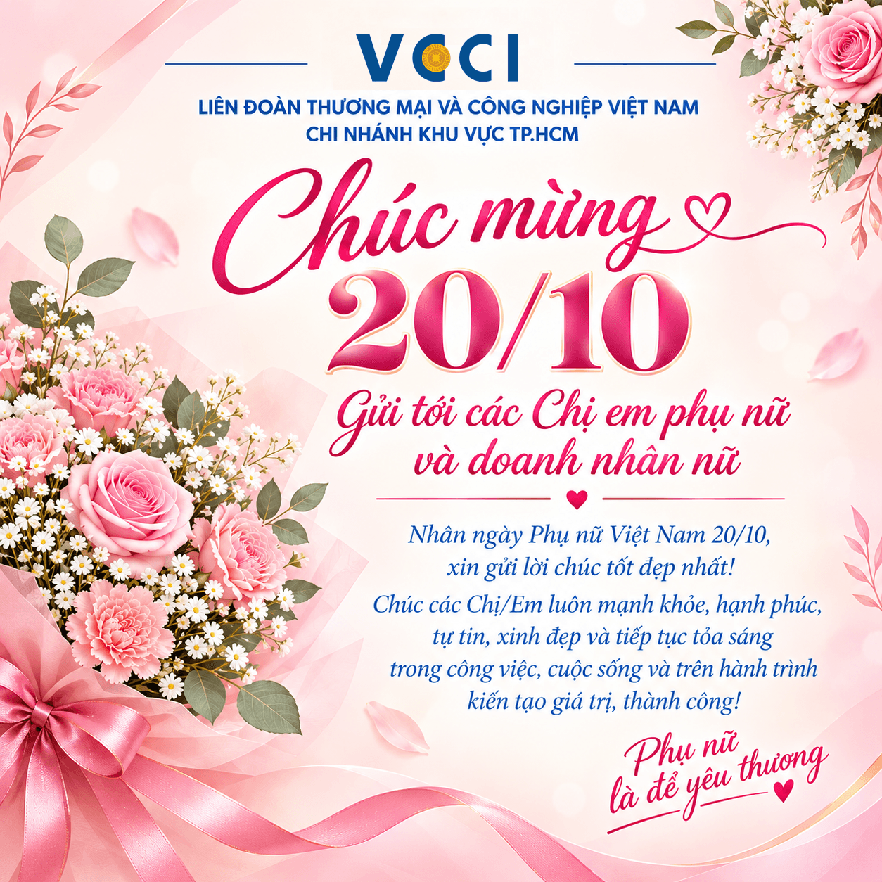 VCCI-HCM Mừng ngày phụ nữ Việt Nam 20/10