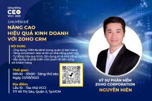 CEO 4.0 2023: Nâng cao hiệu quả kinh doanh với Zoho CRM