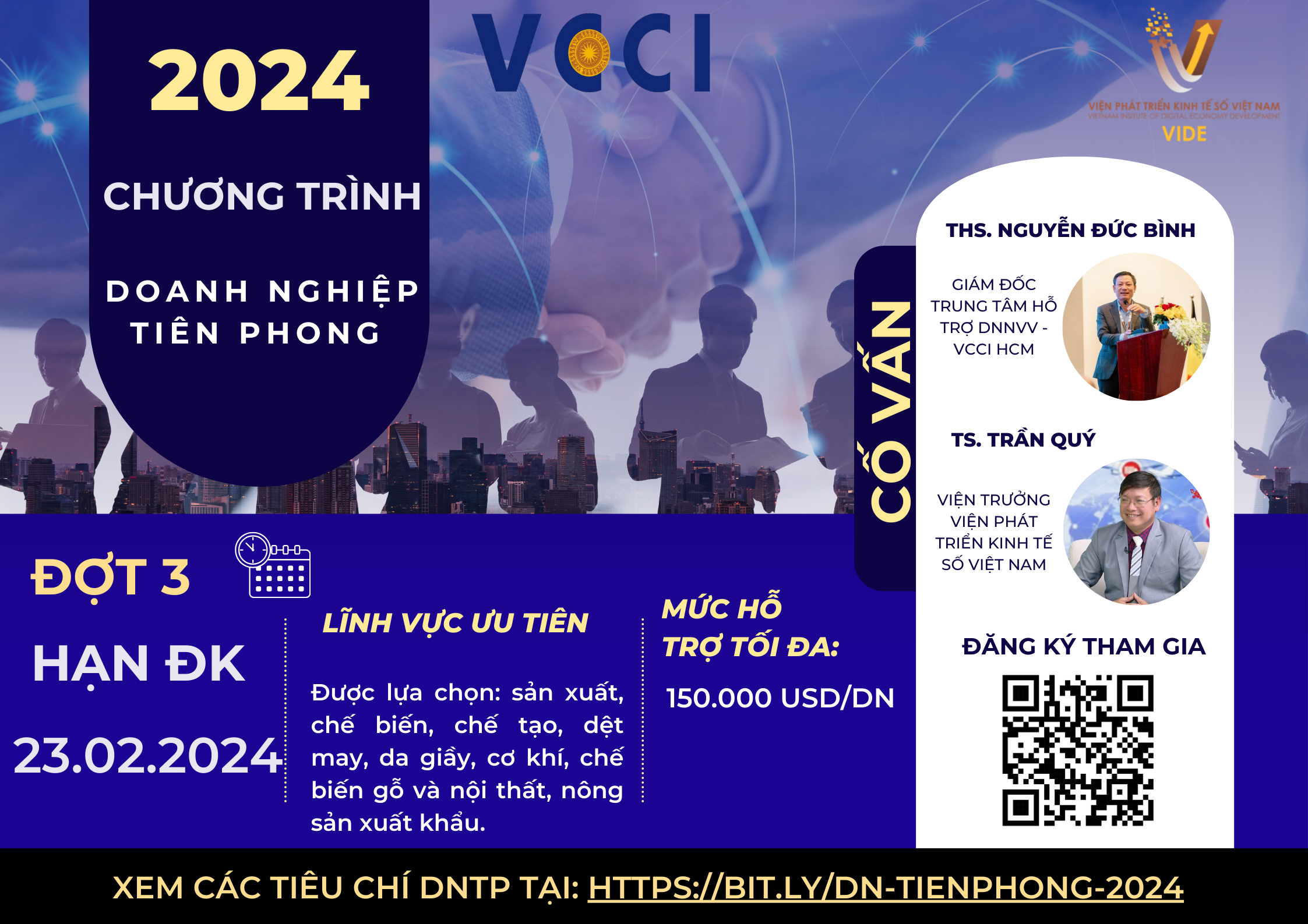 Nhận đề cử Đợt 3 - Chương trình Doanh nghiệp Tiên phong