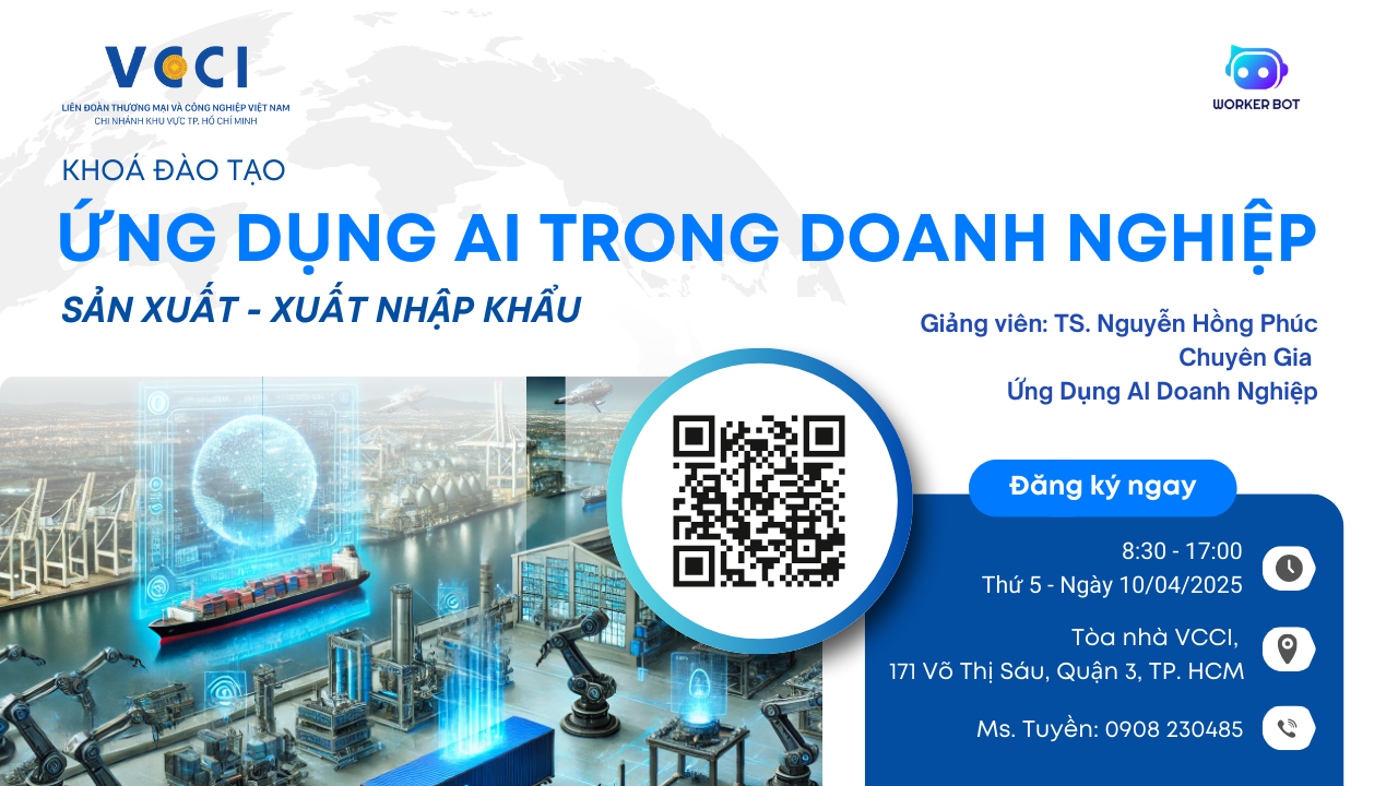 ỨNG DỤNG TRÍ TUỆ NHÂN TẠO (AI) TRONG DOANH NGHIỆP SẢN XUẤT – XUẤT NHẬP KHẨU