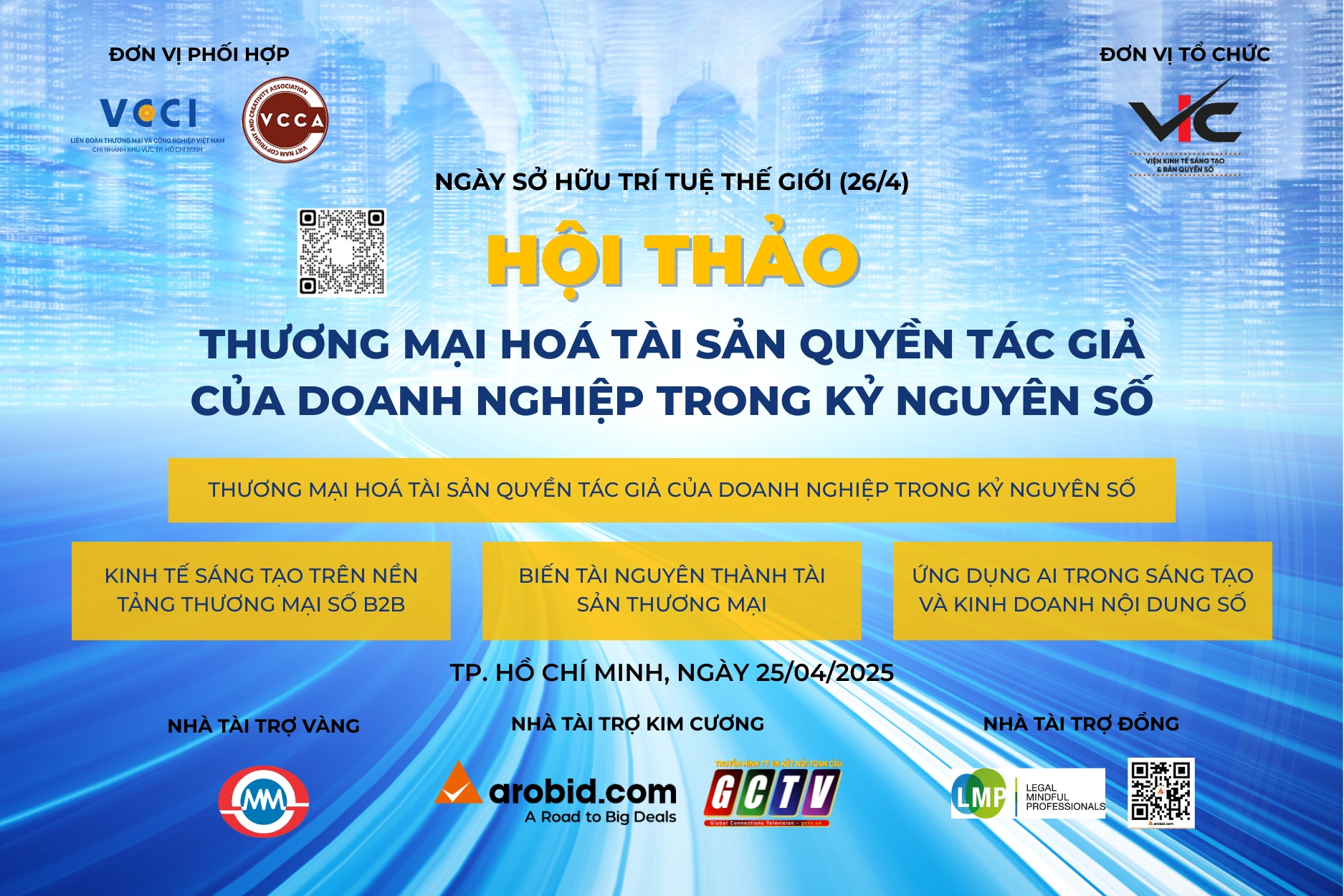 Hội thảo: Thương mại hóa tài sản quyền tác giả của Doanh nghiệp trong Kỷ nguyên số