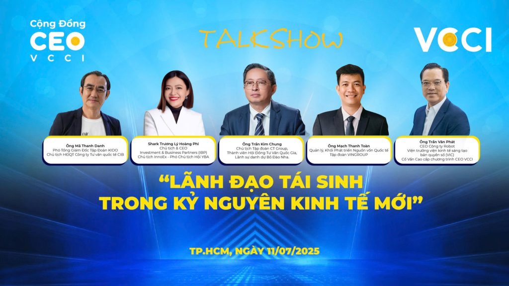 VCCI-HCM CHUẨN BỊ KHAI GIẢNG CHƯƠNG TRÌNH HỌC BỔNG ĐÀO TẠO CEO 4.0 – TRONG KỶ NGUYÊN AI - NIÊN KHÓA 2025 DÀNH CHO HỘI VIÊN