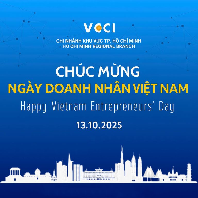 VCCI-HCM chúc mừng ngày Doanh nhân Việt Nam 13/10/2025