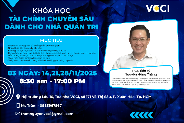 Khóa đào tạo: Tài chính chuyên sâu dành cho Nhà quản trị