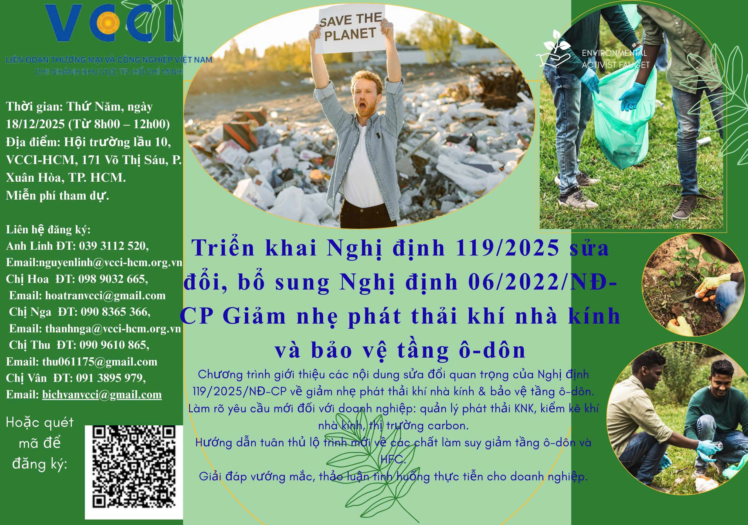 Triển khai Nghị định 119/2025 sửa đổi, bổ sung Nghị định 06/2022/NĐ-CP - Giảm nhẹ phát thải khí nhà kính và bảo vệ tầng ô-dôn