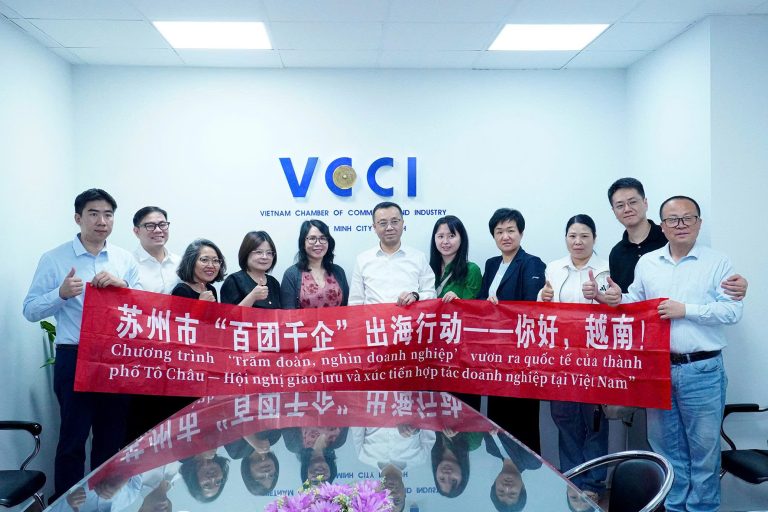VCCI-HCM tiếp và làm việc với Đoàn công tác thành phố Tô Châu (Trung Quốc)