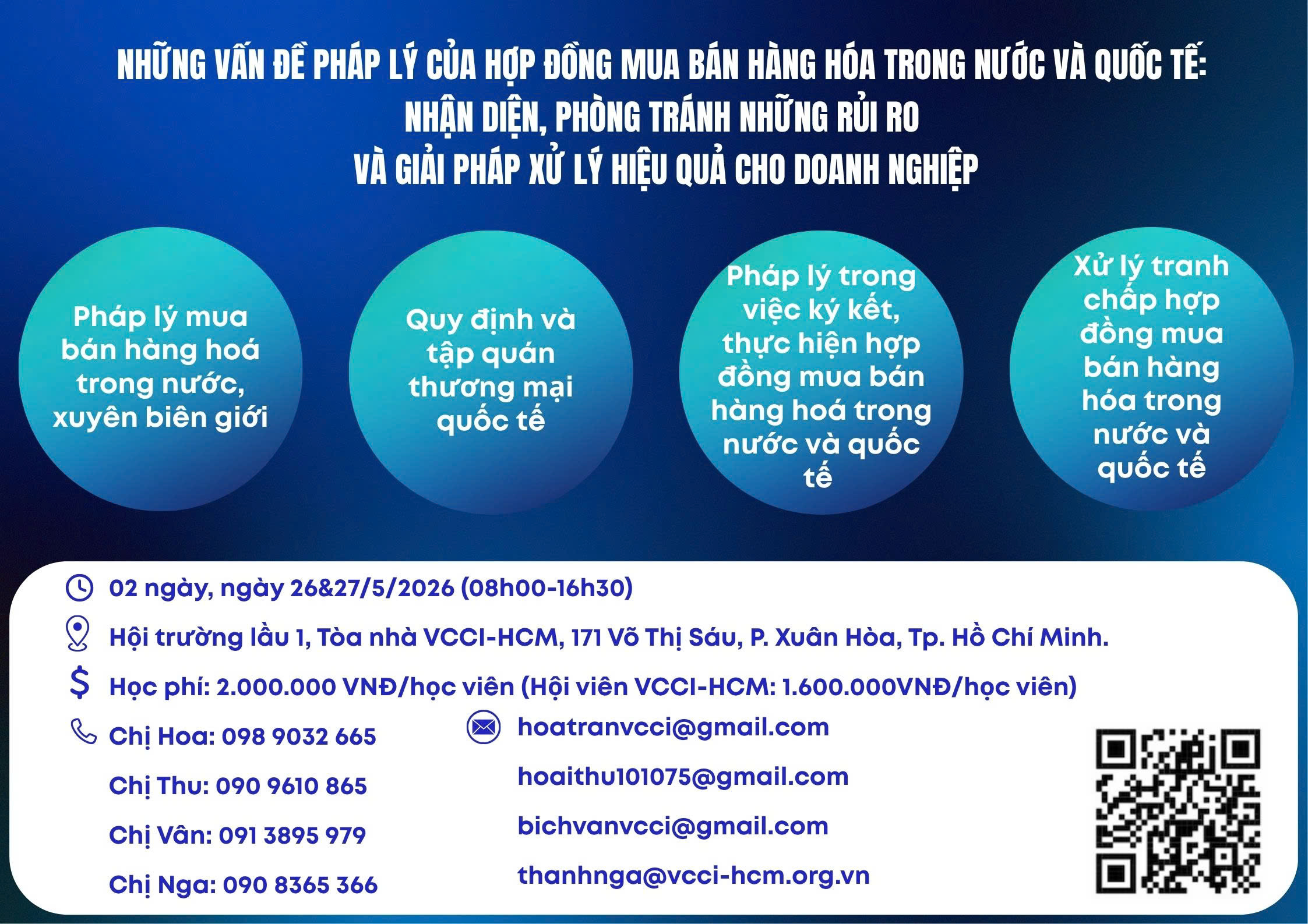 Khóa đào tạo: "Nhận diện, phòng tránh rủi ro và giải pháp xử lý hiệu quả cho doanh nghiệp"