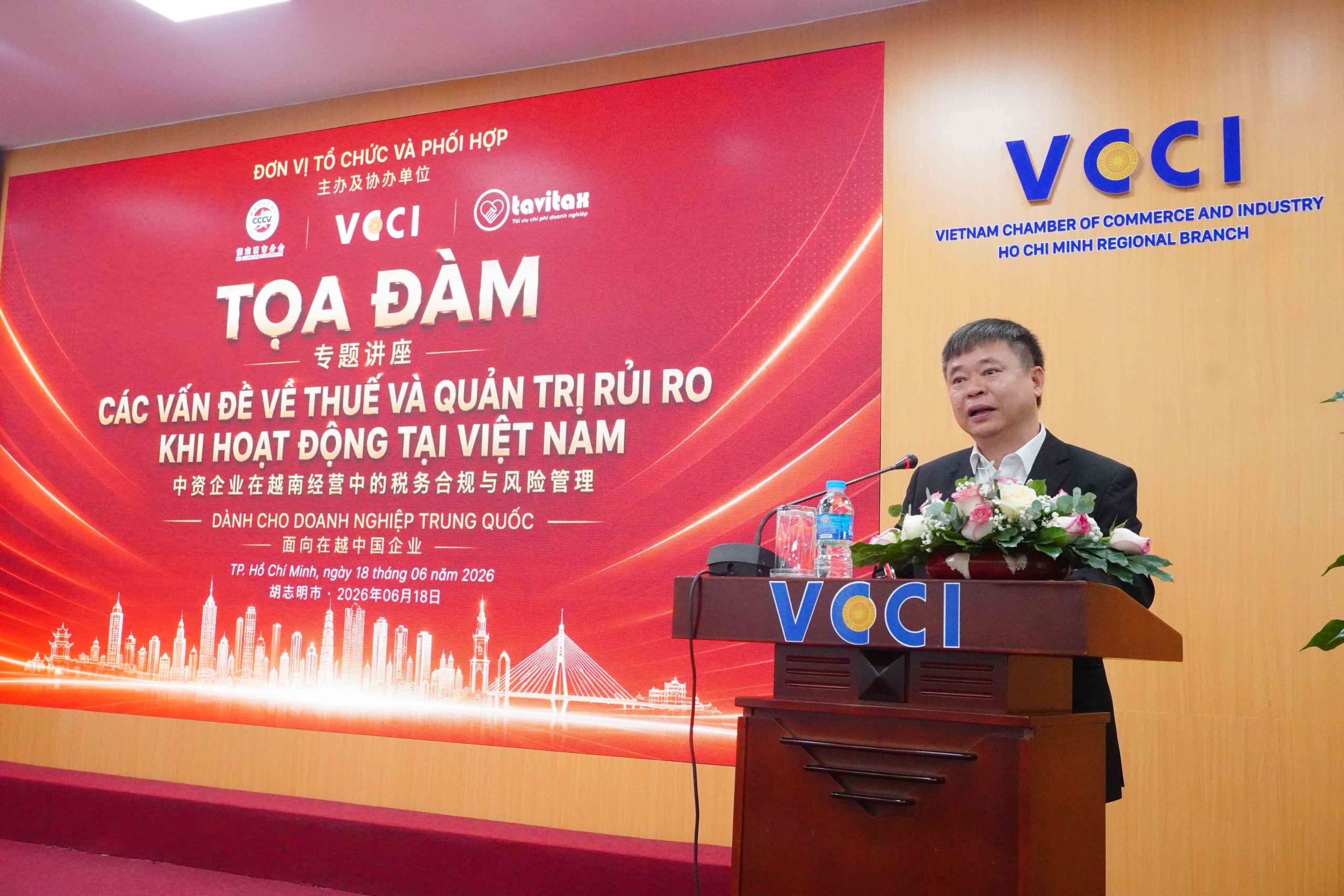 VCCI-HCM đồng hành cùng doanh nghiệp Trung Quốc nâng cao năng lực tuân thủ thuế và quản trị rủi ro tại Việt Nam