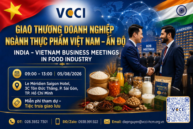 Giao thương Doanh nghiệp ngành Thực phẩm Việt Nam - Ấn Độ