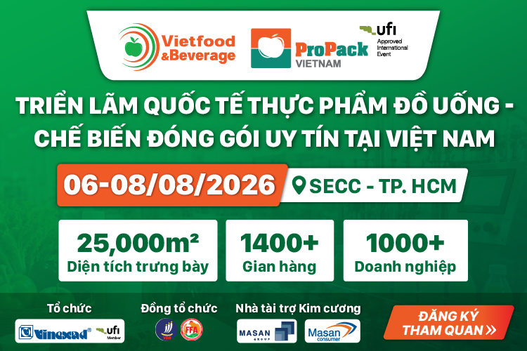 Triển lãm Vietfood & Beverage - ProPack Vietnam 2026