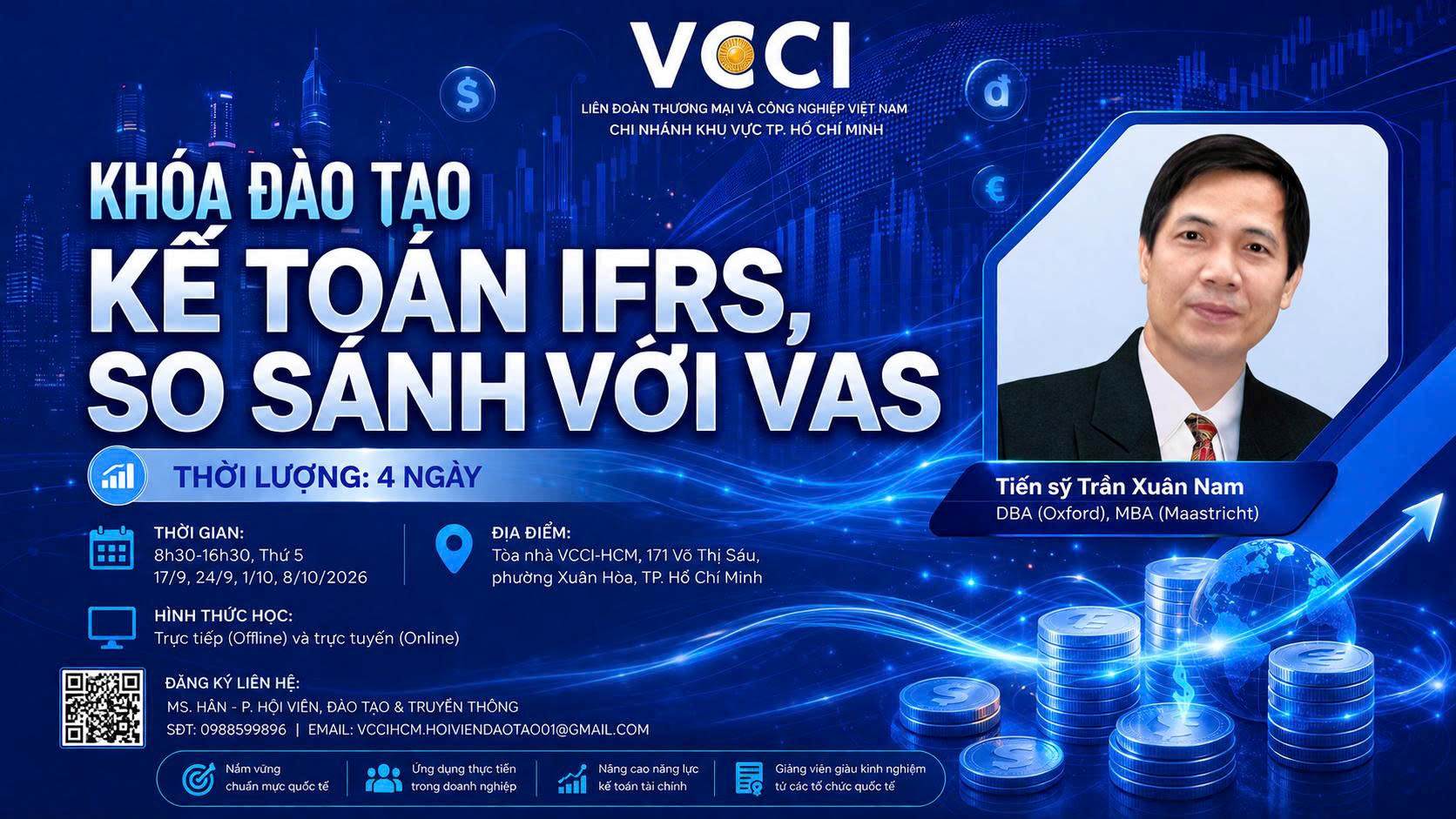 Khóa đào tạo: Kế toán IFRS, so sánh với VAS 2026